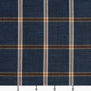 Charlotte - D141 - Indigo Windowpane - Fabric by the Yard - D141 - D141_Ruler
