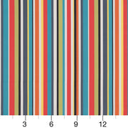 Charlotte - D1422 - Fiesta Stripe - Fabric by the Yard - D1422 - D1422_Ruler