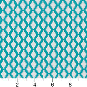 Charlotte - D1426 - Aqua Inca - Fabric by the Yard - D1426 - D1426_Ruler