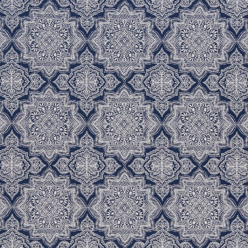 Charlotte - D1433 - Indigo Mandala - Fabric by the Yard Indigo Mandala