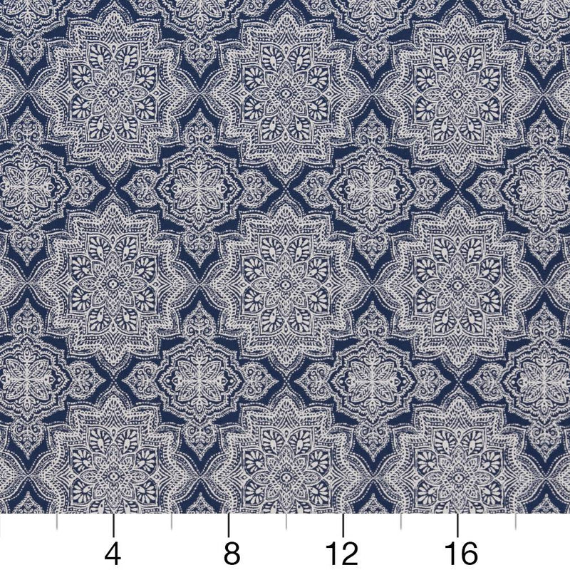 Charlotte - D1433 - Indigo Mandala - Fabric by the Yard - D1433 - D1433_Ruler