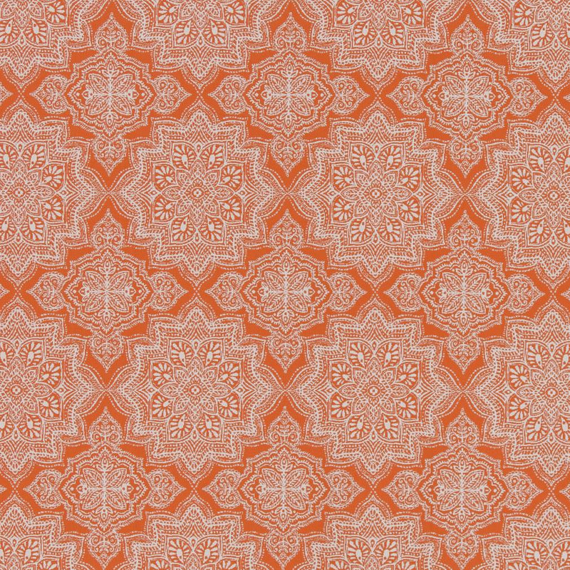Charlotte - D1435 - Tangerine Mandala - Fabric by the Yard Tangerine Mandala