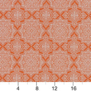 Charlotte - D1435 - Tangerine Mandala - Fabric by the Yard - D1435 - D1435_Ruler