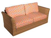 Charlotte - D1457 - Tangerine Mayan - Fabric by the Yard - D1457 - D1457_Furniture