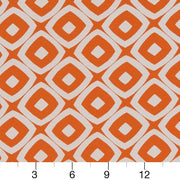 Charlotte - D1457 - Tangerine Mayan - Fabric by the Yard - D1457 - D1457_Ruler
