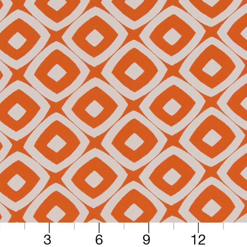 Charlotte - D1457 - Tangerine Mayan - Fabric by the Yard - D1457 - D1457_Ruler