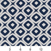 Charlotte - D1458 - Indigo Mayan - Fabric by the Yard - D1458 - D1458_Ruler