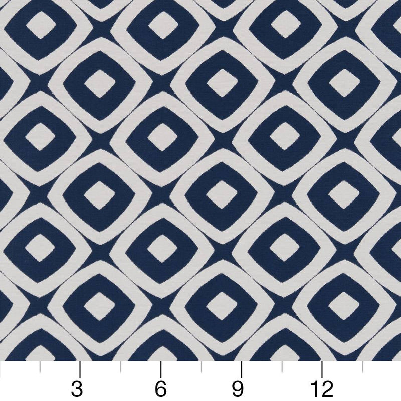 Charlotte - D1458 - Indigo Mayan - Fabric by the Yard - D1458 - D1458_Ruler