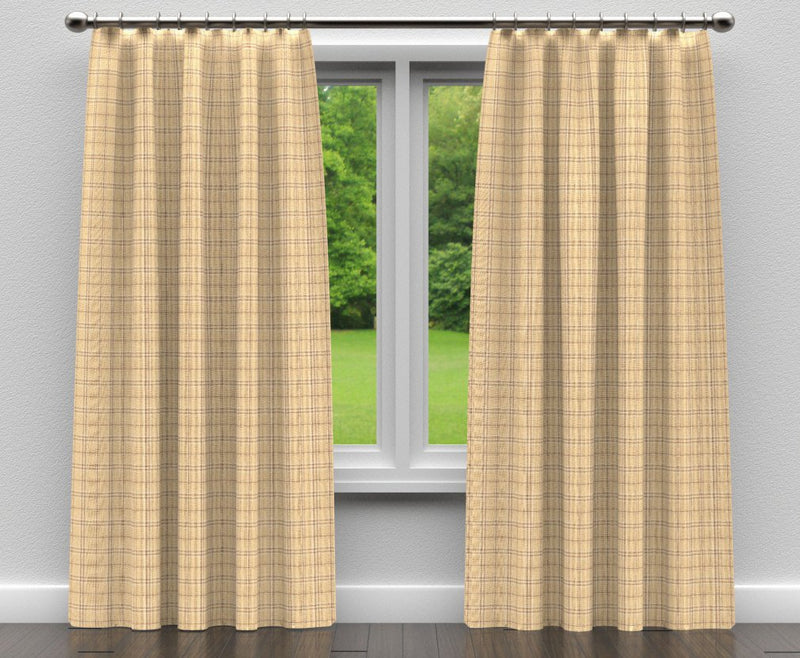 Charlotte - D149 - Wheat Tartan - Fabric by the Yard - D149 - D149_Drapery