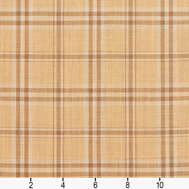 Charlotte - D149 - Wheat Tartan - Fabric by the Yard - D149 - D149_Ruler
