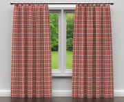 Charlotte - D150 - Brick Tartan - Fabric by the Yard - D150 - D150_Drapery