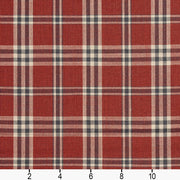 Charlotte - D150 - Brick Tartan - Fabric by the Yard - D150 - D150_Ruler