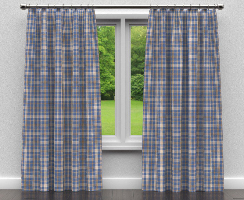 Charlotte - D151 - Wedgewood Tartan - Fabric by the Yard - D151 - D151_Drapery