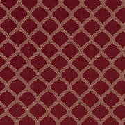 Charlotte - D1531 - Merlot Ogee - Fabric by the Yard Merlot Ogee