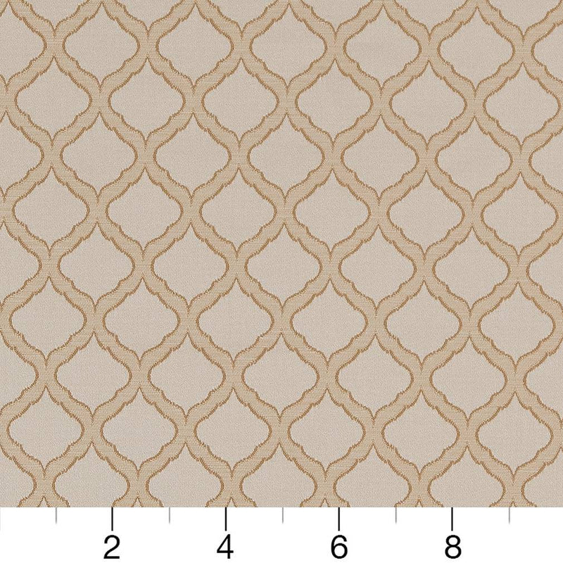 Charlotte - D1535 - Parchment Ogee - Fabric by the Yard - D1535 - D1535_Ruler