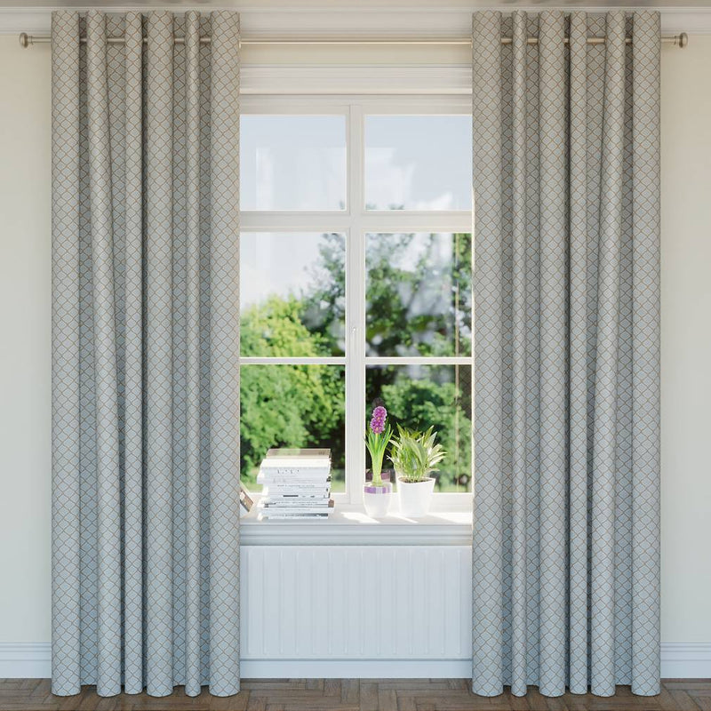 Charlotte - D1536 - Wedgewood Ogee - Fabric by the Yard - D1536 - D1536_Drapery