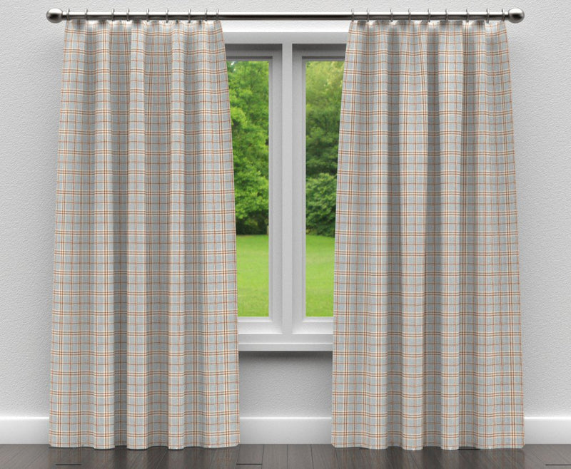 Charlotte - D153 - Cornflower Tartan - Fabric by the Yard - D153 - D153_Drapery