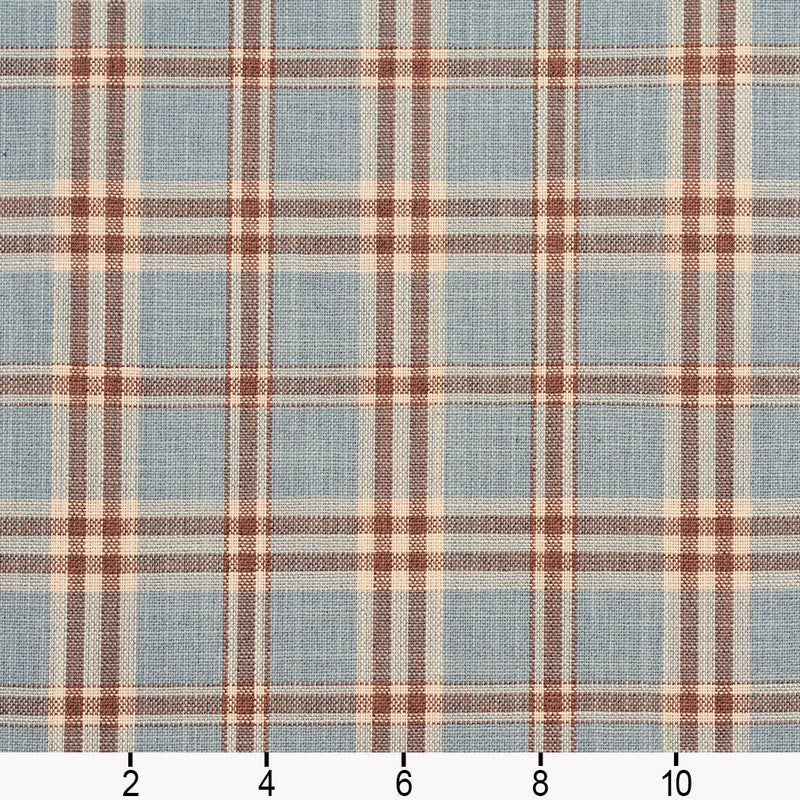 Charlotte - D153 - Cornflower Tartan - Fabric by the Yard - D153 - D153_Ruler