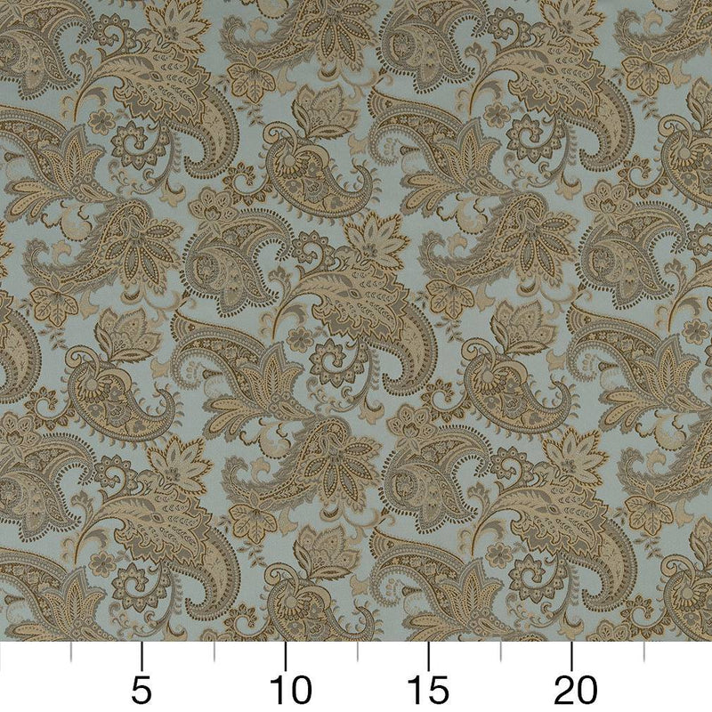 Charlotte - D1557 - Seaglass Paisley - Fabric by the Yard - D1557 - D1557_Ruler