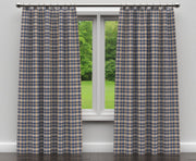 Charlotte - D155 - Indigo Tartan - Fabric by the Yard - D155 - D155_Drapery