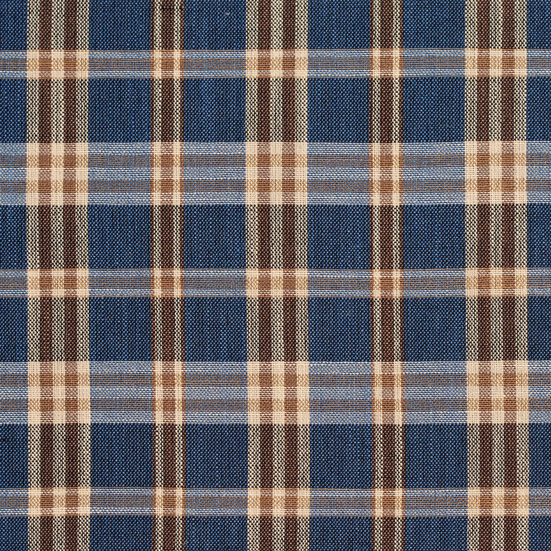 Charlotte - D155 - Indigo Tartan - Fabric by the Yard Indigo Tartan