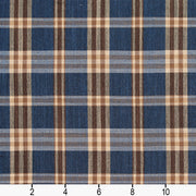 Charlotte - D155 - Indigo Tartan - Fabric by the Yard - D155 - D155_Ruler