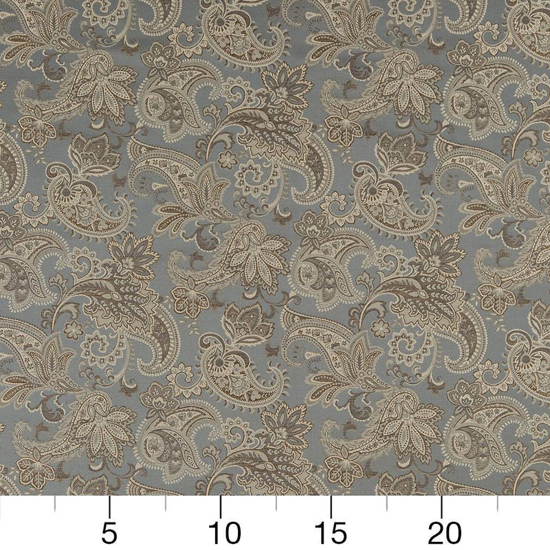 Charlotte - D1560 - Wedgewood Paisley - Fabric by the Yard - D1560 - D1560_Ruler
