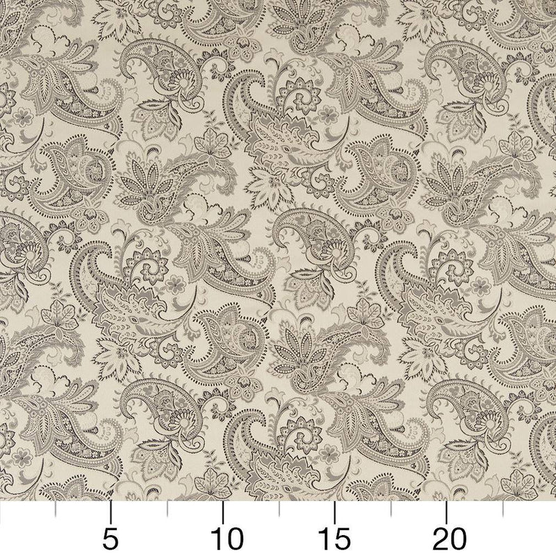 Charlotte - D1561 - Platinum Paisley - Fabric by the Yard - D1561 - D1561_Ruler