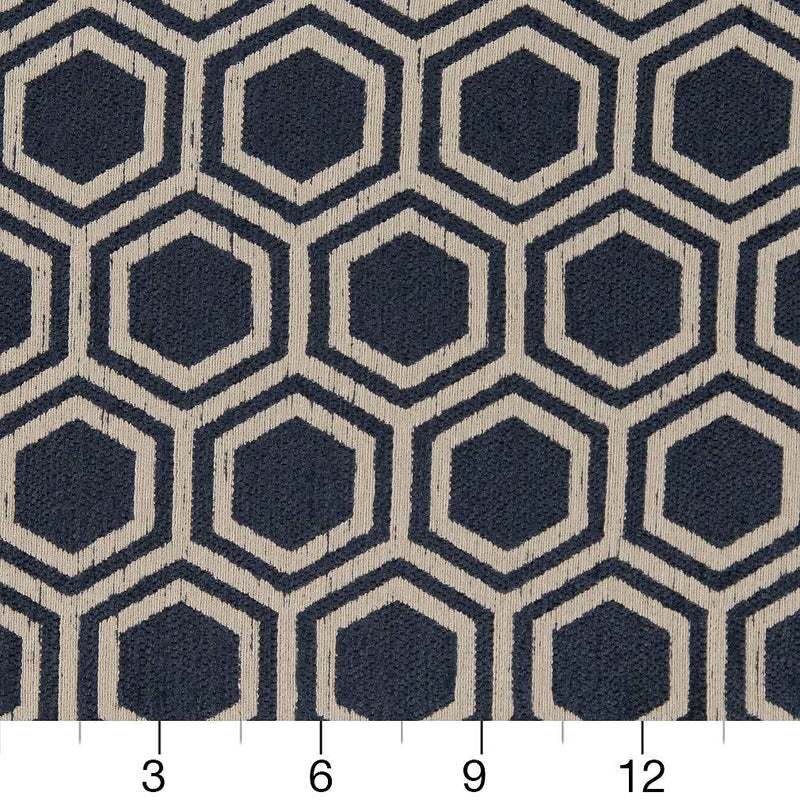 Charlotte - D1636 - Indigo - Fabric by the Yard - D1636 - D1636_Ruler