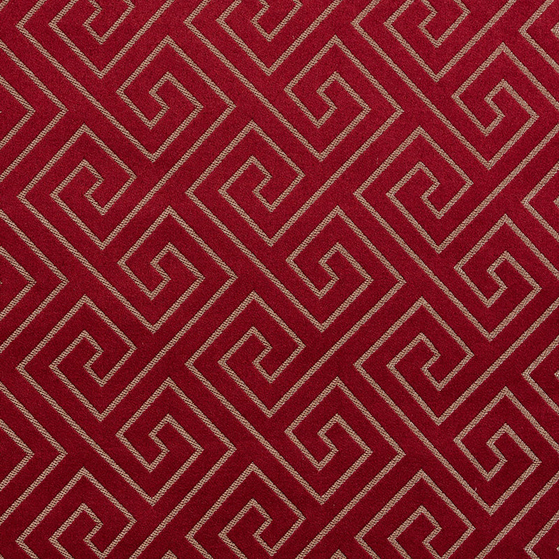 Charlotte - D172 - Merlot Greek Key - Fabric by the Yard Merlot Greek Key