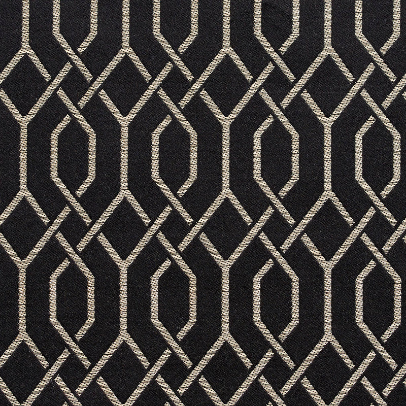 Charlotte - D181 - Ebony Lattice - Fabric by the Yard Ebony Lattice