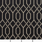 Charlotte - D181 - Ebony Lattice - Fabric by the Yard - D181 - D181_Ruler