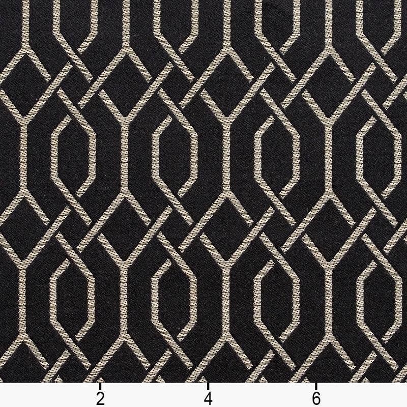 Charlotte - D181 - Ebony Lattice - Fabric by the Yard - D181 - D181_Ruler