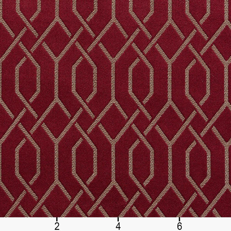 Charlotte - D182 - Merlot Lattice - Fabric by the Yard - D182 - D182_Ruler