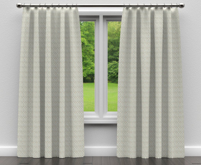 Charlotte - D184 - Seamist Lattice - Fabric by the Yard - D184 - D184_Drapery