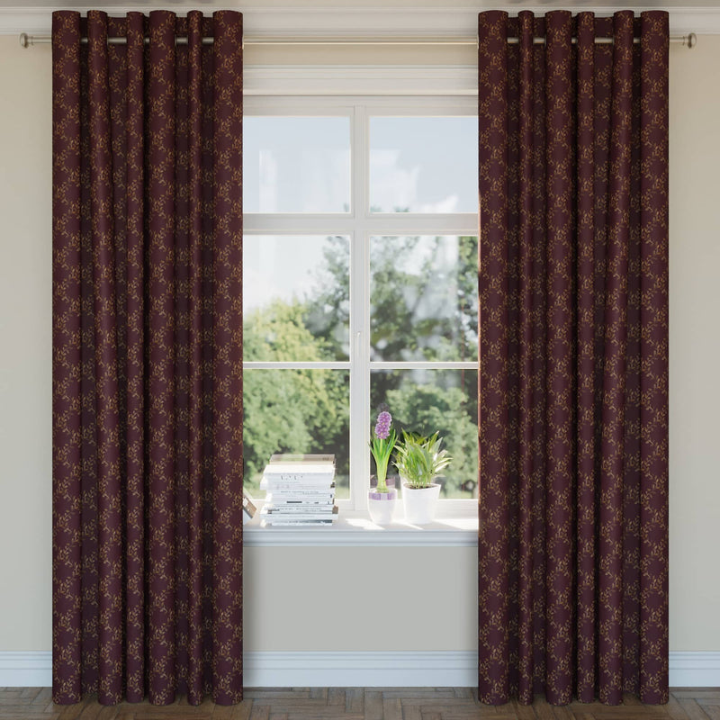 Charlotte - D1857 - Aubergine Ella - Fabric by the Yard - D1857 - D1857_Drapery