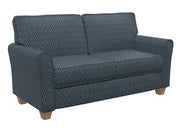 Charlotte - D189 - Sapphire Lattice - Fabric by the Yard - D189 - D189_Furniture