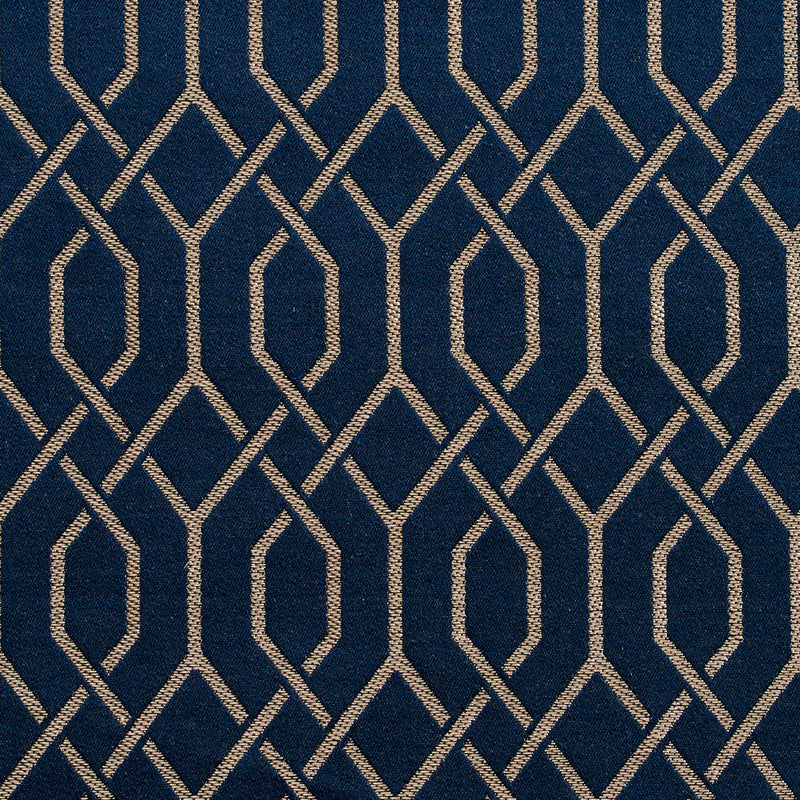 Charlotte - D189 - Sapphire Lattice - Fabric by the Yard Sapphire Lattice