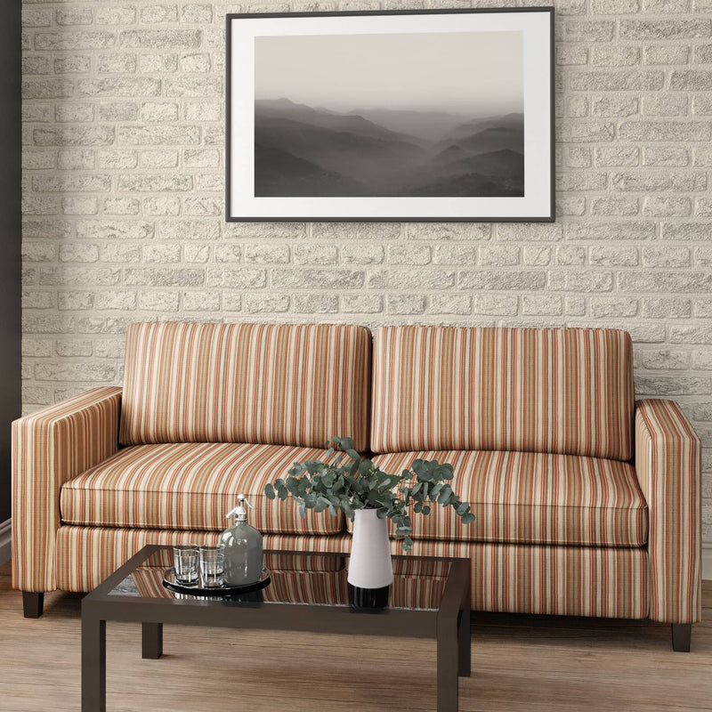 Charlotte - D1942 - Papaya Stripe - Fabric by the Yard - D1942 - D1942_Furniture