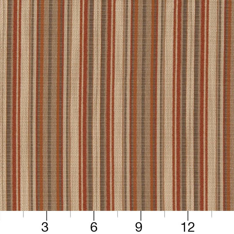 Charlotte - D1942 - Papaya Stripe - Fabric by the Yard - D1942 - D1942_Ruler