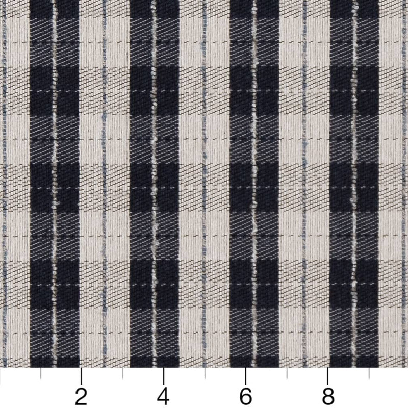 Charlotte - D1952 - Navy Plaid - Fabric by the Yard - D1952 - D1952_Ruler