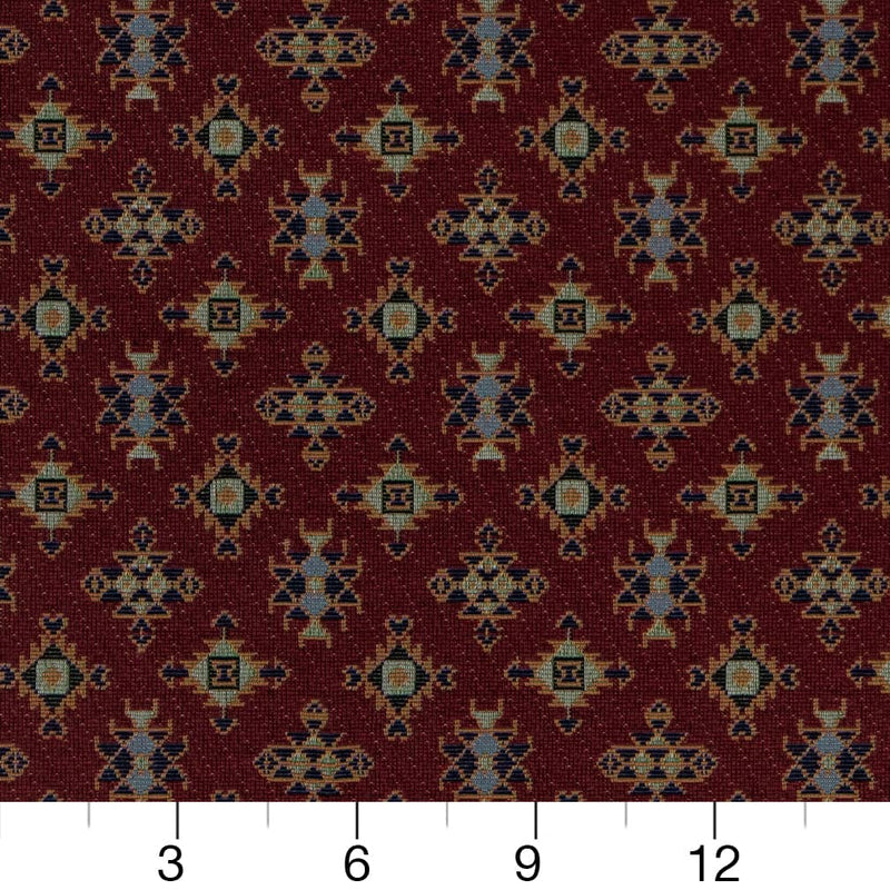 Charlotte - D2012 - Claret - Fabric by the Yard - D2012 - D2012_Ruler