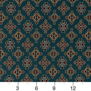 Charlotte - D2014 - Turquoise - Fabric by the Yard - D2014 - D2014_Ruler