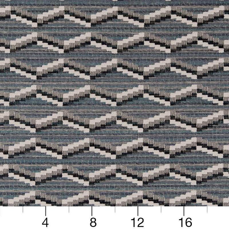 Charlotte - D2025 - Azure - Fabric by the Yard - D2025 - D2025_Ruler