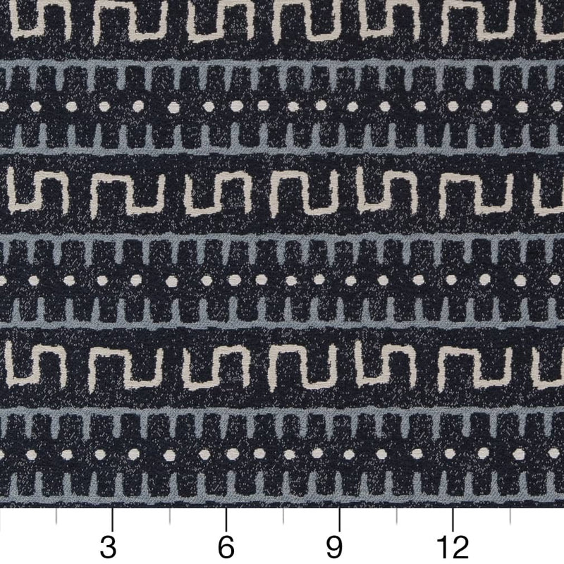 Charlotte - D2031 - Indigo - Fabric by the Yard - D2031 - D2031_Ruler