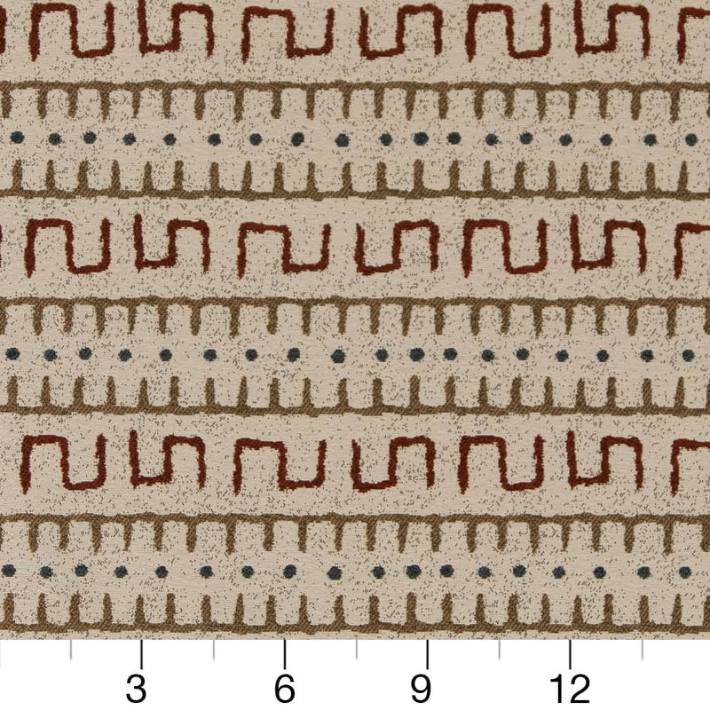 Charlotte - D2032 - Brick - Fabric by the Yard - D2032 - D2032_Ruler