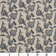 Charlotte - D2051 - Persian Blue - Fabric by the Yard - D2051 - D2051_Ruler