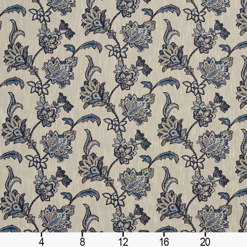 Charlotte - D2051 - Persian Blue - Fabric by the Yard - D2051 - D2051_Ruler