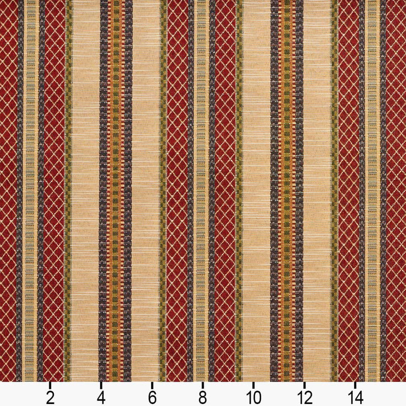 Charlotte - D2060 - Ecru Stripe - Fabric by the Yard - D2060 - D2060_Ruler