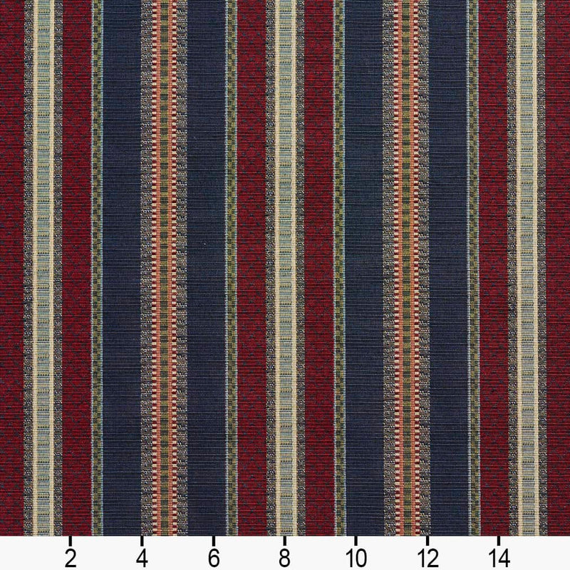 Charlotte - D2061 - Navy Stripe - Fabric by the Yard - D2061 - D2061_Ruler